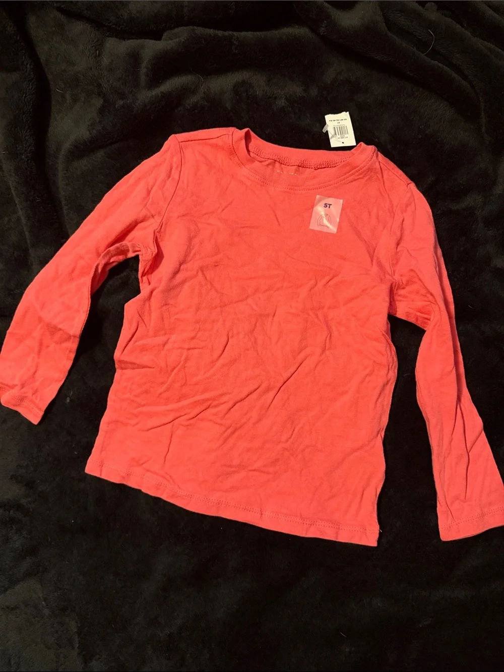 Old Navy Long Sleeve Tee in Coral Pink